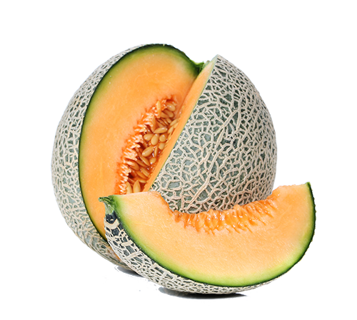 Sliced cantaloupe